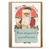 Peace and Goodwill and Stuff Like That- Funny Christmas Card - touchGOODS