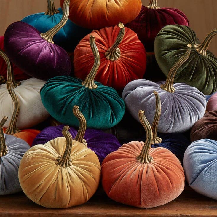 Assorted Velvet Pumpkins - touchGOODS