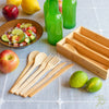 12-Pc. Reusable Bamboo Flatware Set with Storage Case - touchGOODS
