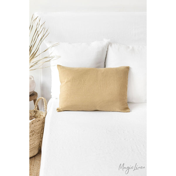 SANDY BEIGE LINEN PILLOWCASE - touchGOODS