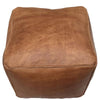 Cube Leather Pouf | touchGOODS