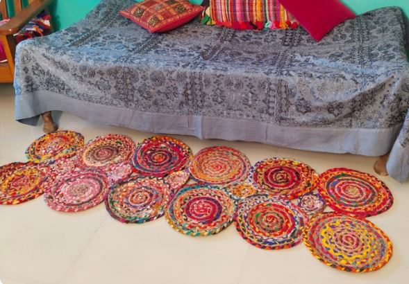 Braided Rag Rug Runner 2 x 6 - touchGOODS