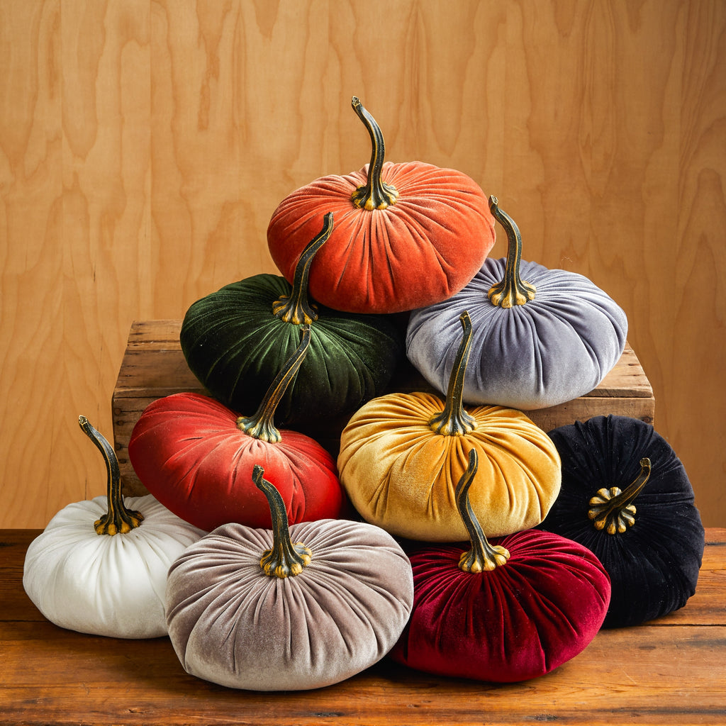 Assorted Velvet Pumpkins - touchGOODS