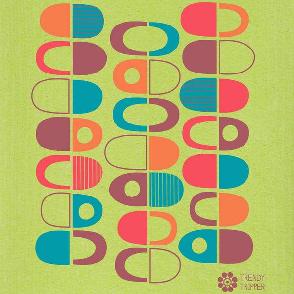 Swedish Dishcloth - MIDCENTURY HALF PODS - touchGOODS