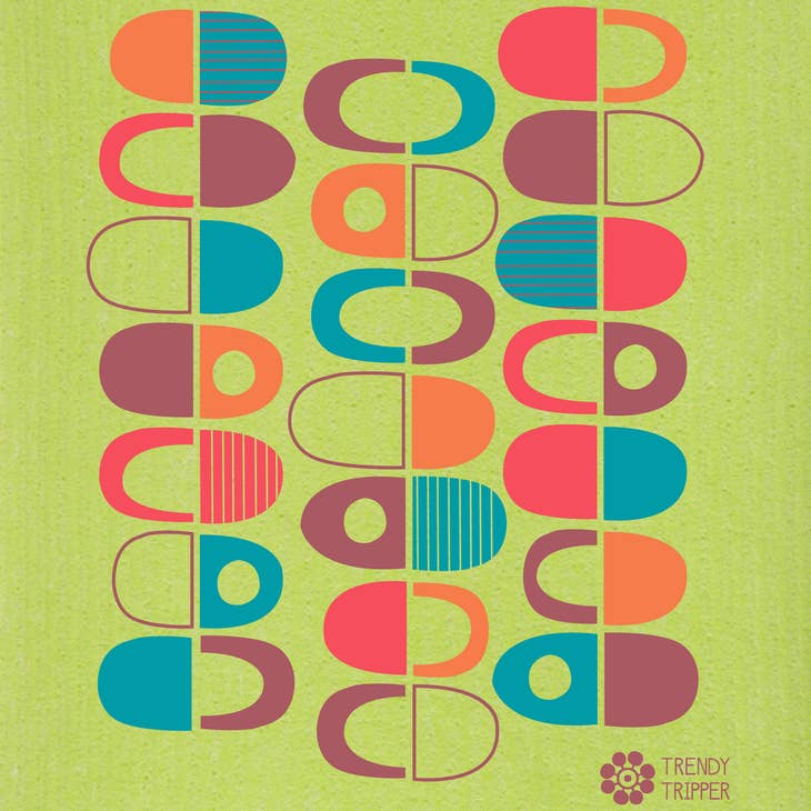 Swedish Dishcloth - MIDCENTURY HALF PODS - touchGOODS