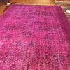 Vintage Over-Dyed Turkish Area Rug in Magenta 4′ × 6′6″ | touchGOODS