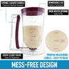 Zulay Kitchen 4 Cup Pancake Batter Dispenser - touchGOODS