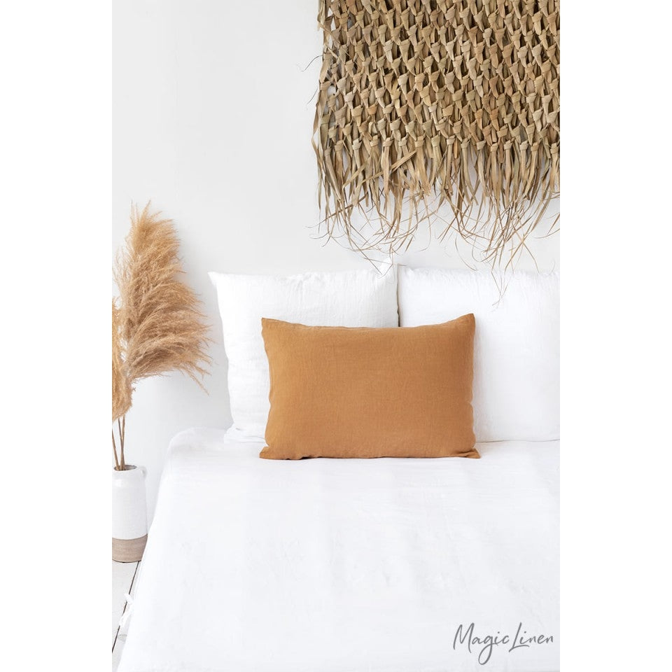 TAN LINEN PILLOWCASE - touchGOODS