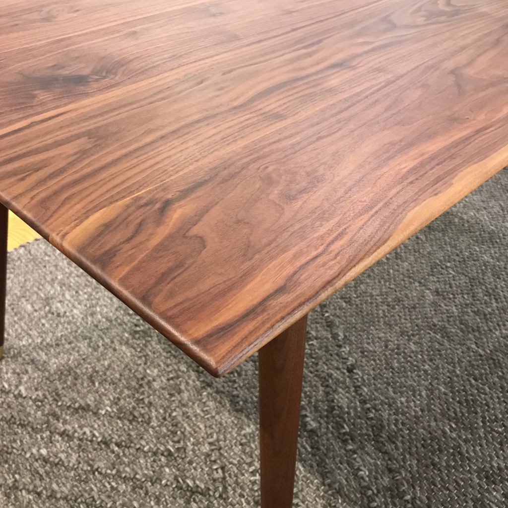 Custom Mid-Century Modern Black Walnut Dining Table | touchGOODS