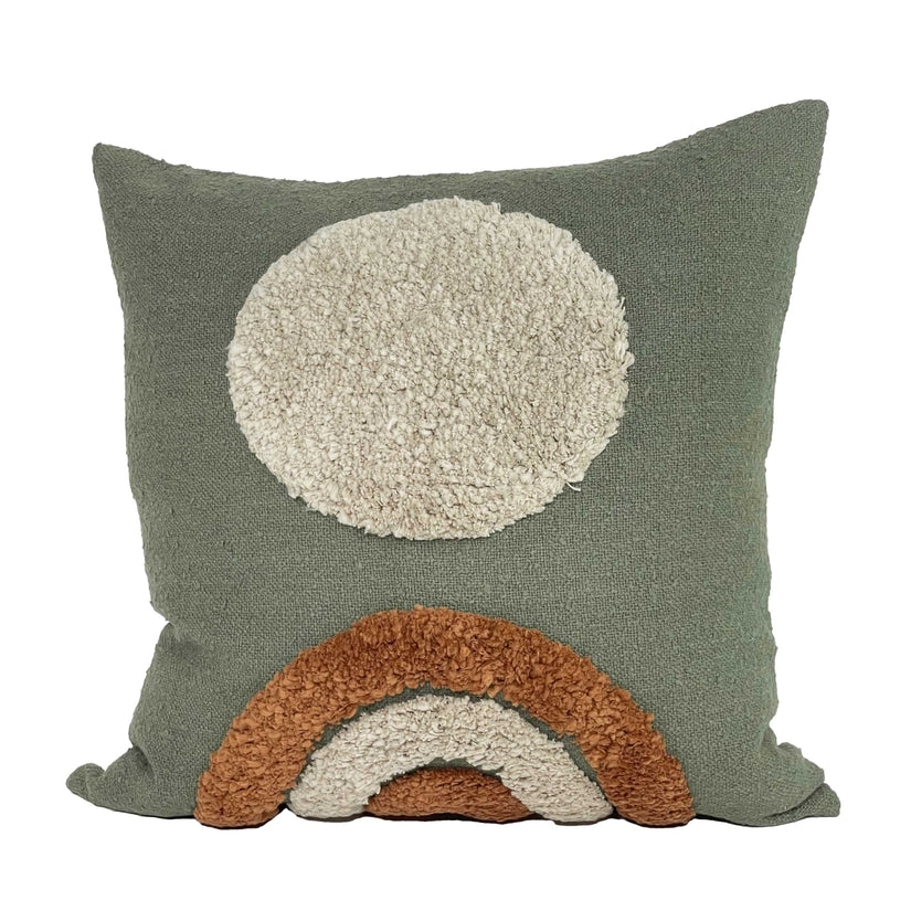 KINGLET Throw Pillow in Green - touchGOODS