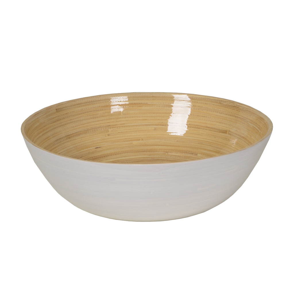 Large Shallow Bamboo Bowl - touchGOODS