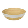 Large Shallow Matte Bamboo Serving Bowl - touchGOODS