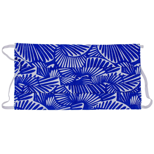 Adult Face Mask - Seashell Summer in Atlantic Blue - touchGOODS