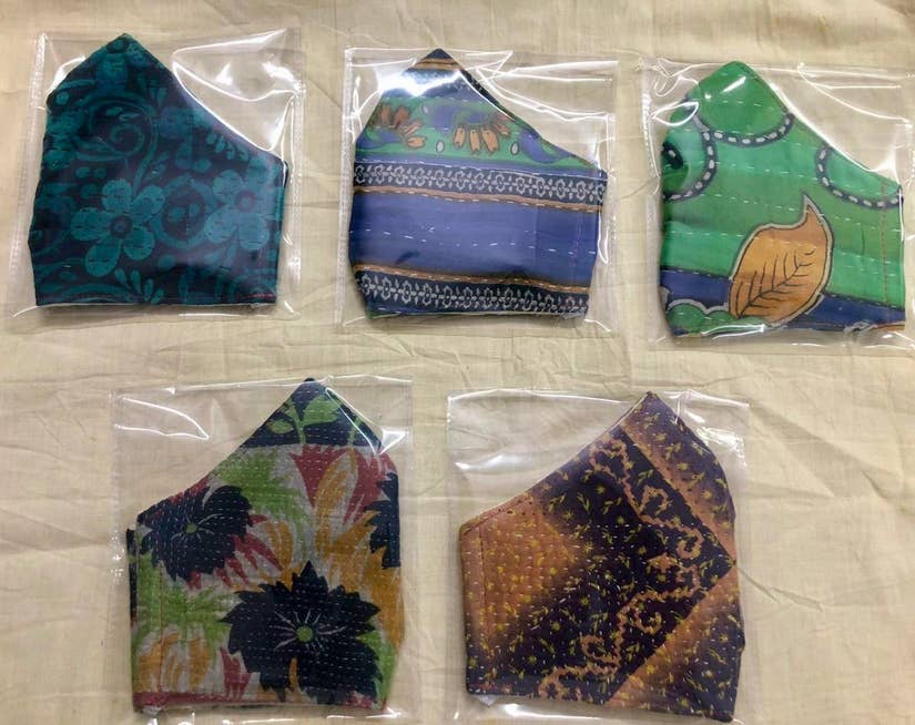 Kantha Face Masks - touchGOODS