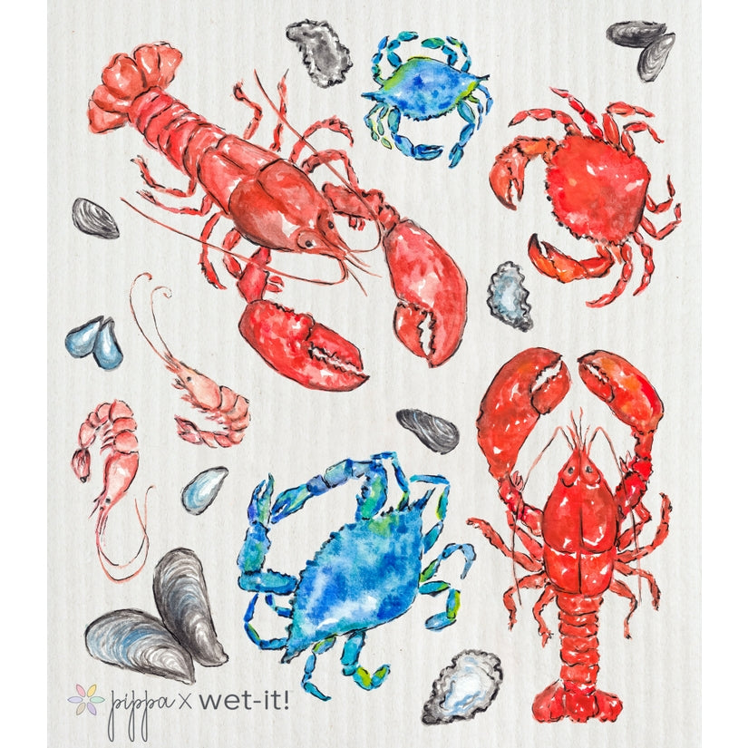 Shellfish Selection Swedish Cloth - touchGOODS