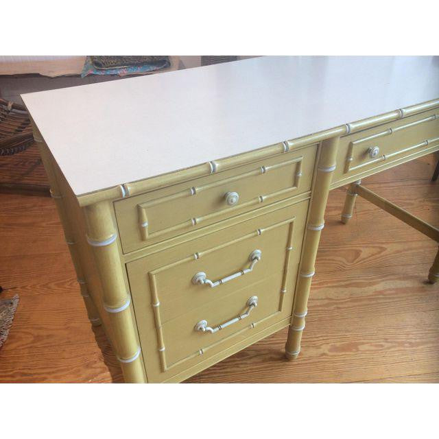 Thomasville Vintage Faux Bamboo Desk | touchGOODS