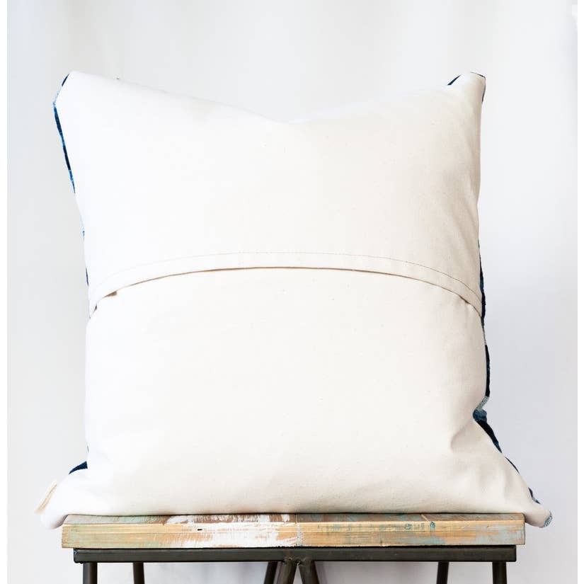 Speke Striped Indigo Pillow - touchGOODS
