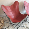 Mid-Century Red Leather Butterfly Chair | touchGOODS