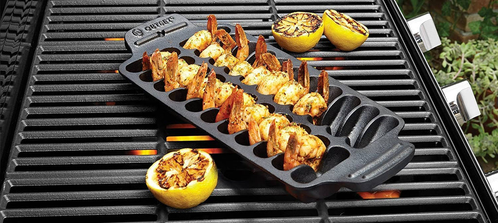 Outset Shrimp Grill Pan, Cast Iron - touchGOODS