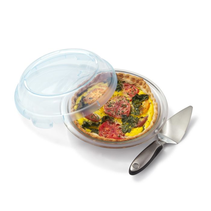 9-in Glass Pie Plate with Lid - touchGOODS