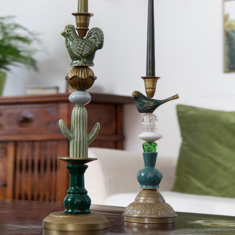 Green Vibes Artisan Candlestick - touchGOODS