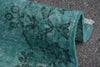 Aqua Blue Over-Dyed Vintage Rug 4' x 7' - touchGOODS
