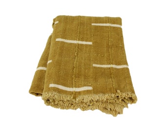 Mustard Mudcloth Fabric - touchGOODS