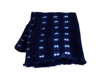 Dark Indigo Mudcloth Fabric - touchGOODS