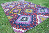 Vintage Handmade Turkish Kilim Area Rug 84" x 62" | touchGOODS