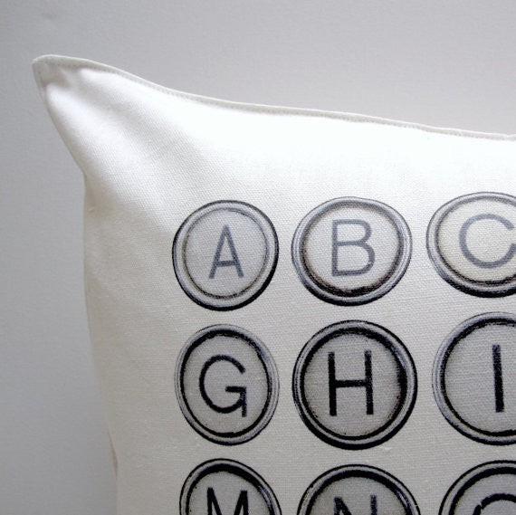 square typewriter pillow by pi'lo studio | touchGOODS