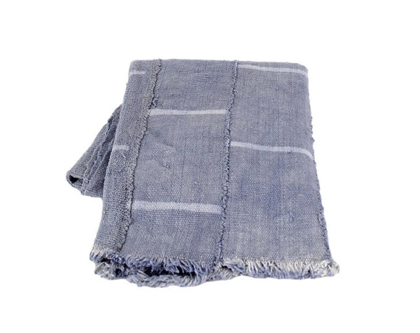 Blue Gray Mudcloth Fabric - touchGOODS