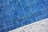 Distressed Blue Over-dyed Vintage Rug 9' x 5'7" | touchGOODS