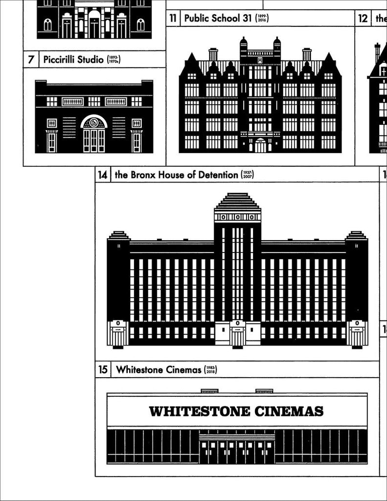 The Bronx Lost Buildings 17x22" Art Print by Raymond Biesinger | touchGOODS