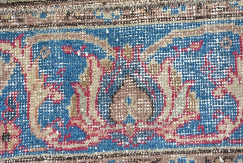 Vintage Handmade Turkish Area Rug 40" Square - touchGOODS