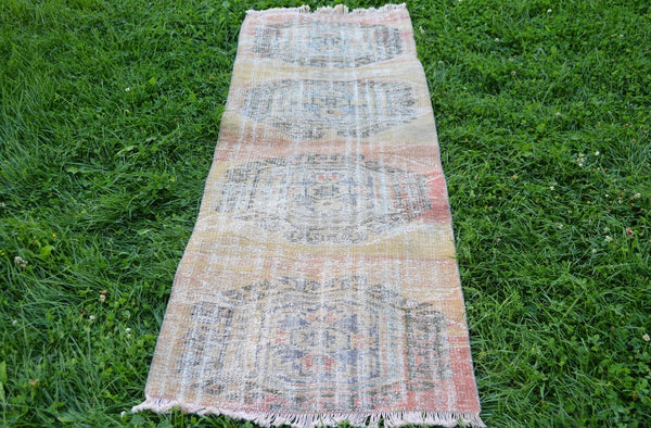 Decorative Vintage Oushak Runner 2’4” x 4’8” | touchGOODS