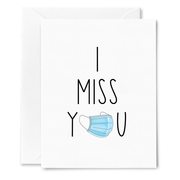 I Miss You Mask Social Distancing Card - touchGOODS