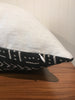 African Mudcloth Throw Pillow in Black | touchGOODS