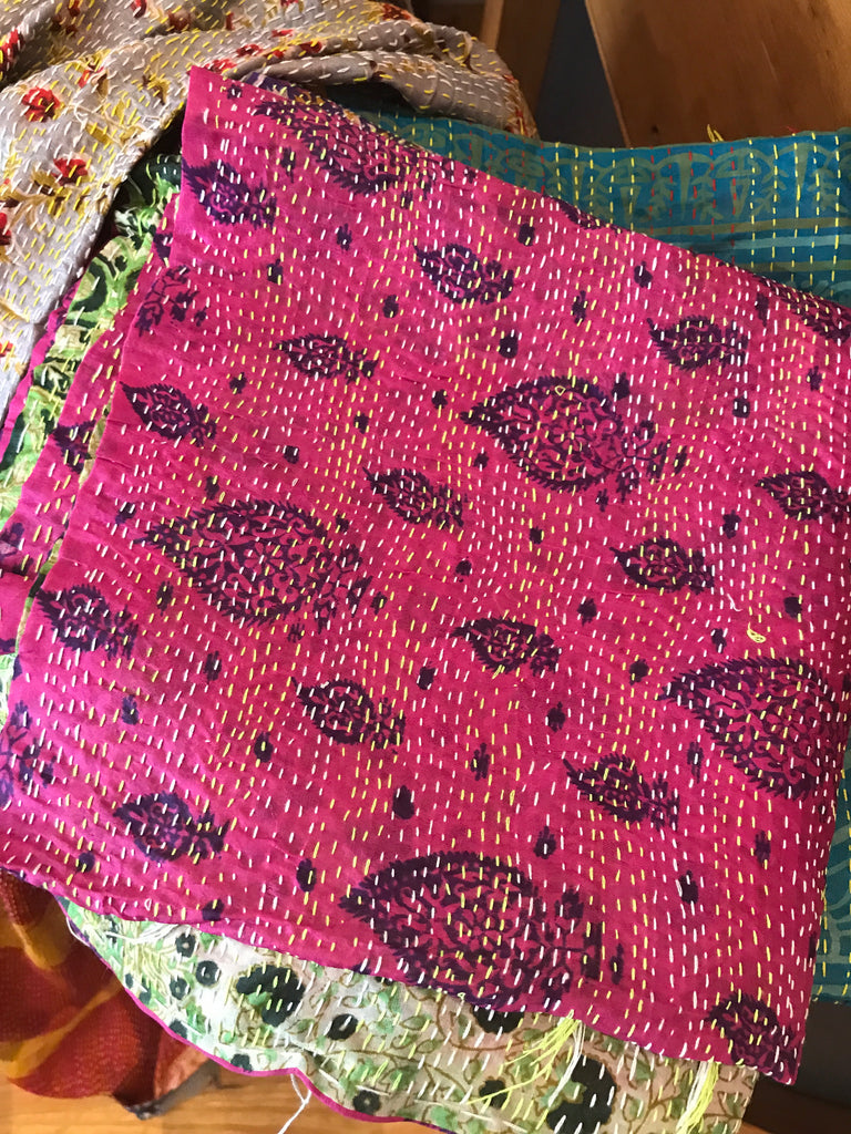 Assorted Vintage Silk Kantha Scarves | touchGOODS