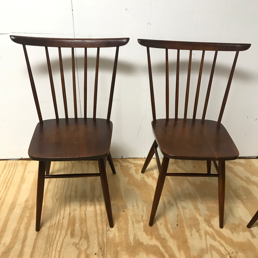 Mid-Century Modern American Nakashima Studio Craft Solid Walnut Dining Set - 5 Pieces | touchGOODS
