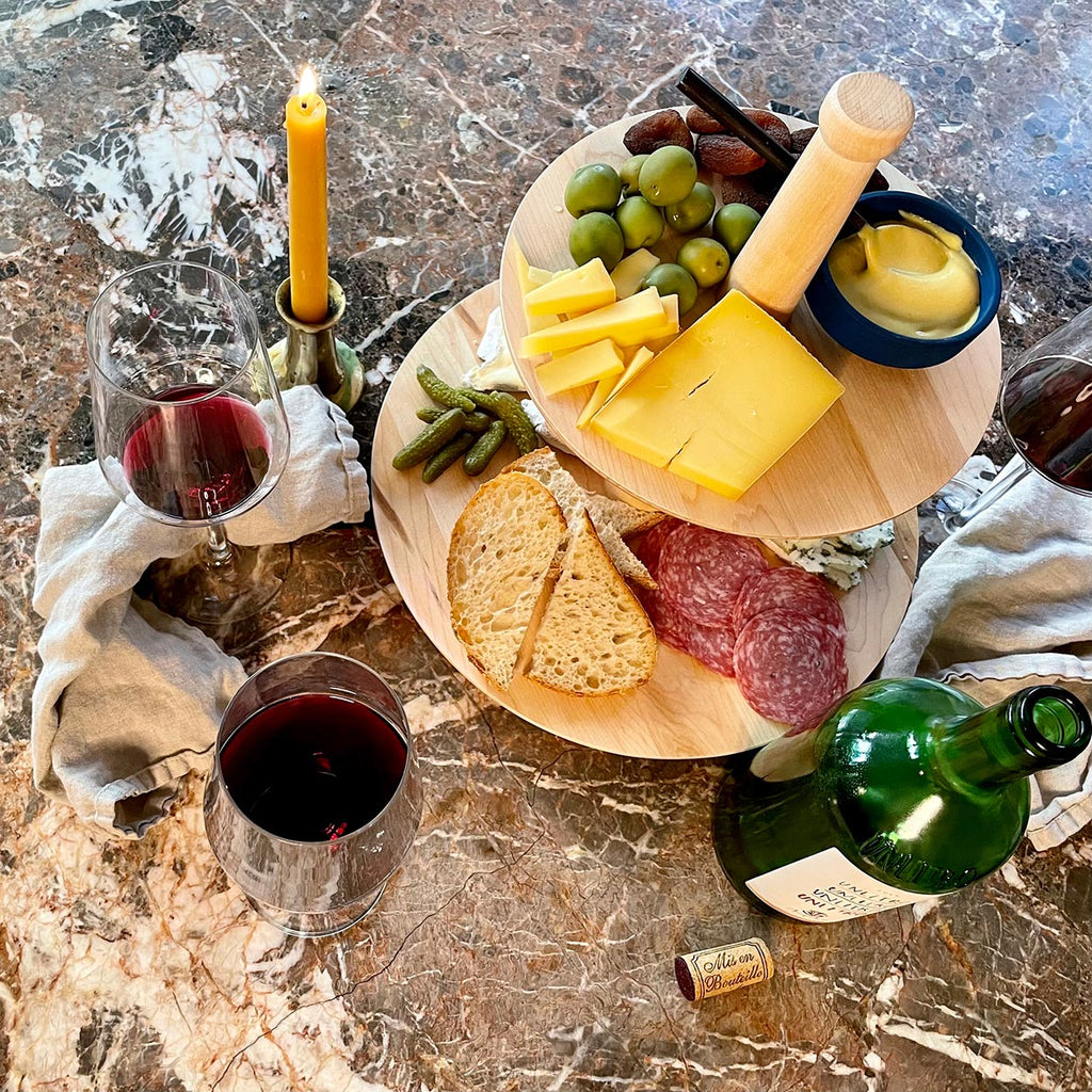 Putney Maple Two Tiered Lazy Susan - touchGOODS