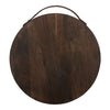 Rustic Walnut Round Serving Board - touchGOODS