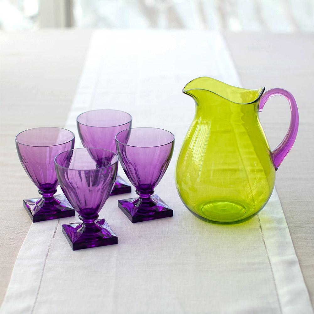 Acrylic Pitcher in Green with Amethyst Handle - touchGOODS