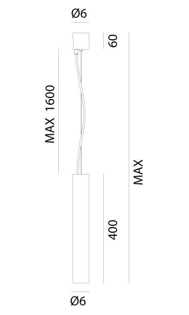 GIRASOLI Pendant Light 208.33 Ø6 | touchGOODS