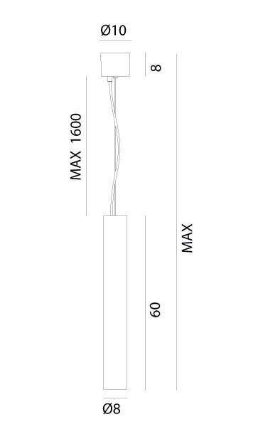 GIRASOLI Pendant Light 208.34 Ø8 | touchGOODS