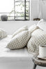 CHARCOAL GRID LINEN PILLOWCASE - touchGOODS