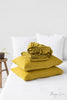 MOSS YELLOW LINEN SHEET SET (4 PCS) - touchGOODS