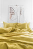 MOSS YELLOW LINEN SHEET SET (4 PCS) - touchGOODS