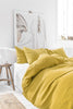 MOSS YELLOW LINEN PILLOWCASE - touchGOODS