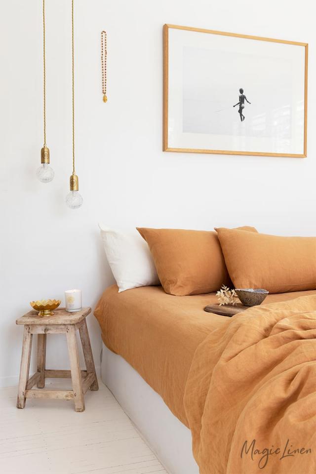 TAN LINEN PILLOWCASE - touchGOODS