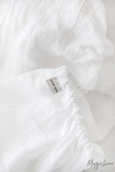 WHITE LINEN SHEET SET (4 PCS) - touchGOODS